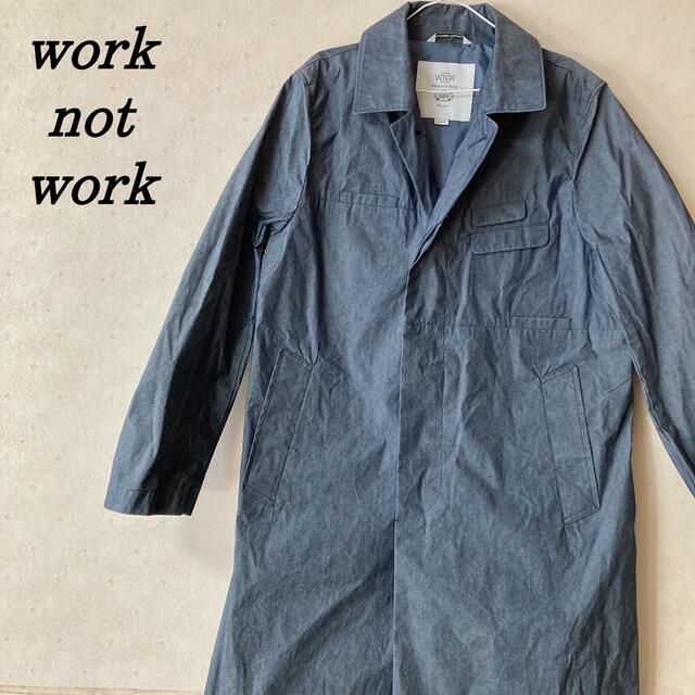 URBAN RESEARCH(アーバンリサーチ)の★たっくん様専用★work not work  ジャケット　グレー　Lサイズ メンズのジャケット/アウター(ステンカラーコート)の商品写真