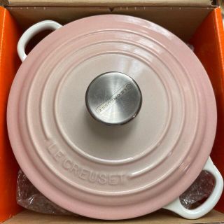 ルクルーゼ(LE CREUSET)のココットロンド　パウダーピンク　20cm(鍋/フライパン)