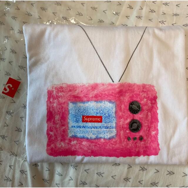 supreme TV tee 白 tシャツ Lサイズ 公式半額 Supreme TV TEE Tシャツ シュプリーム 白 Tシャツ/カットソー(半袖/袖なし)