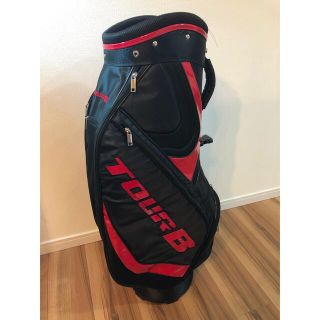 ブリヂストンGOLFTOUR B キャディバッグCBG91Y ブラック×レッド