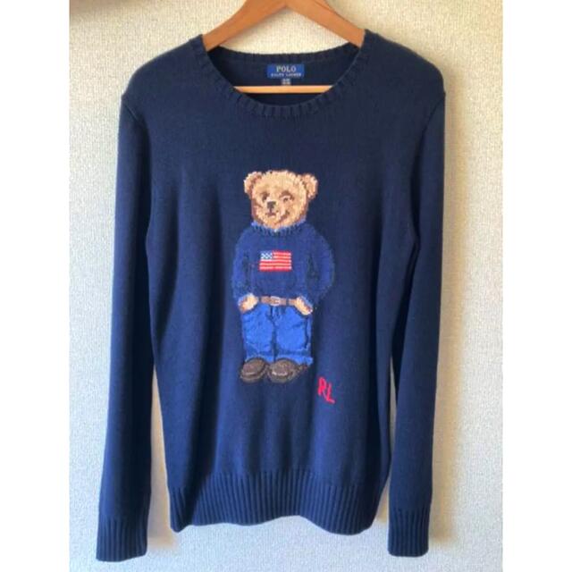 POLO RALPH LAUREN(ポロラルフローレン)の美品★ポロベアニット　ポロラルフローレン メンズのトップス(ニット/セーター)の商品写真