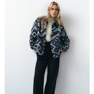 ザラ(ZARA)のZARA　トグルボタン付ニットカーディガン(ニットコート)