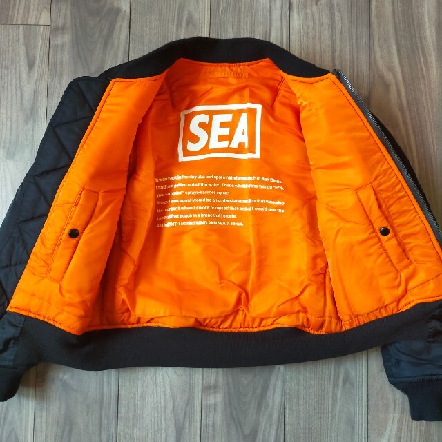 SEA(シー)の【超レア物】WIND AND SEA REVERSIBLE MA-1 メンズのジャケット/アウター(フライトジャケット)の商品写真