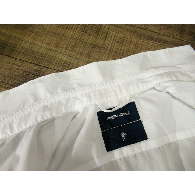 MIHARAYASUHIRO(ミハラヤスヒロ)のG③ ミハラヤスヒロ ショートポイント 襟 長袖 ドレス シャツ 白 46 メンズのトップス(シャツ)の商品写真