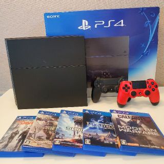 ソニー(SONY)のPlayStation4 本体 ＋ディスク5つセット(家庭用ゲーム機本体)