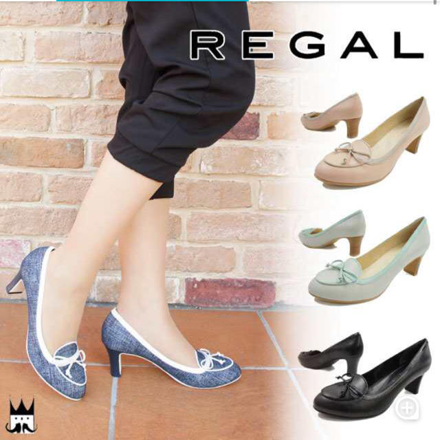 REGAL(リーガル)のREGALデニム風パンプス レディースの靴/シューズ(ハイヒール/パンプス)の商品写真