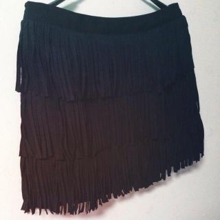 ザラ(ZARA)のZARA♡フリンジスカート(ミニスカート)