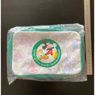 ディズニー(Disney)のディズニー　ランチバッグ　白×緑(トートバッグ)