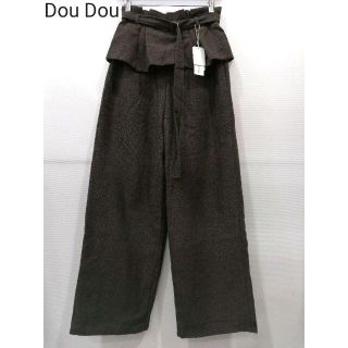 ドゥドゥ(DouDou)のDouDou ドゥドゥ　ワイドパンツ　ガチョウパンツ　新品タグつき(カジュアルパンツ)