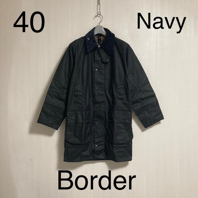 Barbour - 新品 Barbour Border Navy 40 ボーダー バブアー ネイビーの