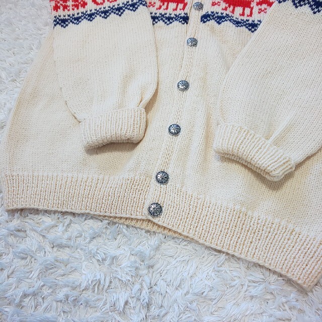 【新品同様】80s oslo sweater shop ノルディックカーディガン メンズのトップス(カーディガン)の商品写真