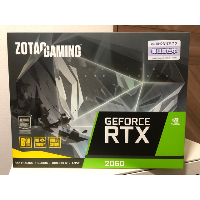 ZOTAC GAMING GeForce RTX 2060 6GDDR6 スマホ/家電/カメラのPC/タブレット(PCパーツ)の商品写真