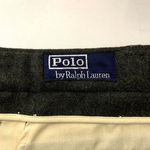 POLO RALPH LAUREN(ポロラルフローレン)のポロ ラルフローレン 2タック ウール スラックス サスペンダーボタン 82 メンズのパンツ(スラックス)の商品写真