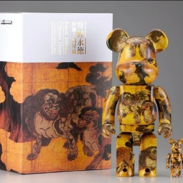 BE@RBRICK 狩野永徳「唐獅子図屏風」 100% & 400%