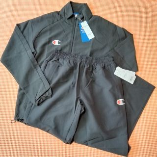 チャンピオン(Champion)のChampion ジップアップジャケット＆パンツ メンズM ブラック(トレーニング用品)