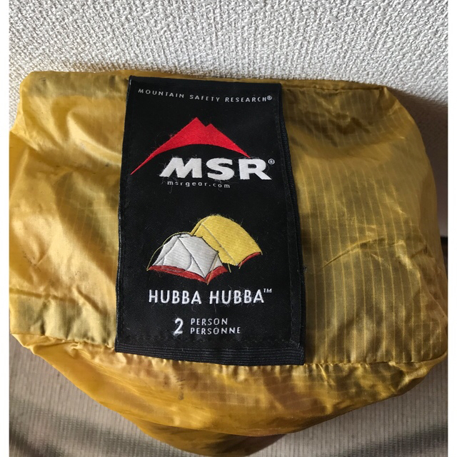 MSR テントHubbaHubbaハバハバ 廃盤カラー黄色ソロキャンプ