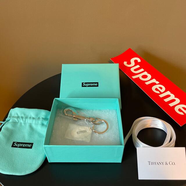 キーホルダーSupreme Tiffany Oval Tag Keyring Silver