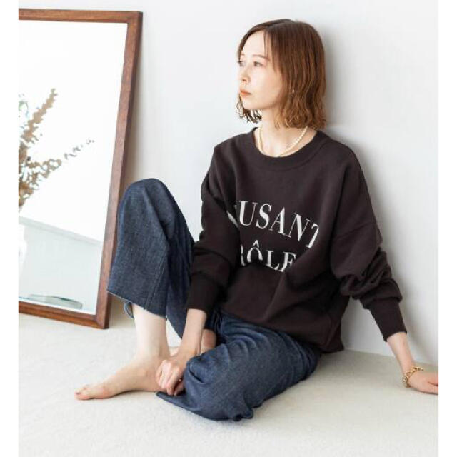 IENA(イエナ)の完売　起毛ロゴスエット レディースのトップス(トレーナー/スウェット)の商品写真