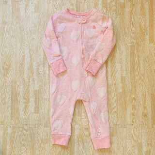 ベビーギャップ(babyGAP)のbabyGAP ロンパース カバーオール ベビー服 ピンク 80サイズ(カバーオール)