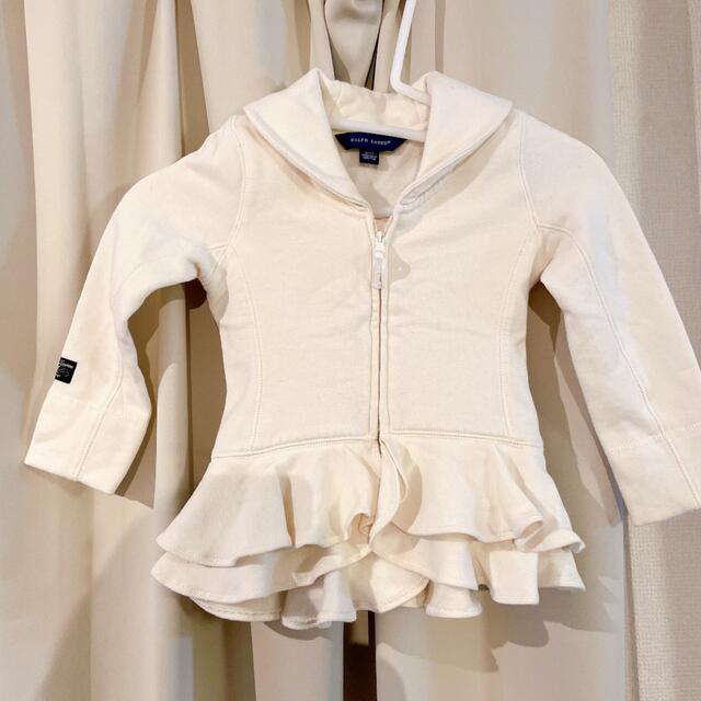 ラルフローレン フリル パーカー 100 キッズ/ベビー/マタニティのキッズ服女の子用(90cm~)(ジャケット/上着)の商品写真