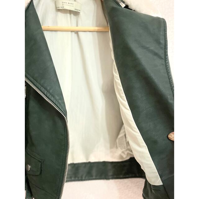 ZARA - ZARA ザラフェイクファー付きレザージャケット Mの通販 ZARA - ZARA ザラフェイクファー付きレザージャケット Mの通販
