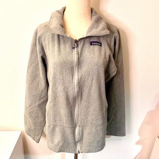 パタゴニア(patagonia)のpatagonia パタゴニア ジップアップ長袖フリースジャケット グレー Ｌ(ブルゾン)