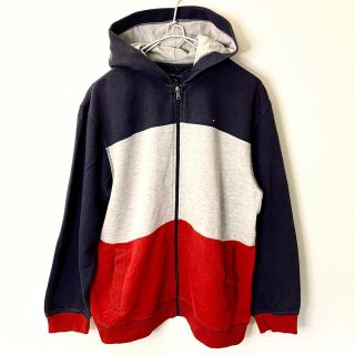 トミーヒルフィガー(TOMMY HILFIGER)のTOMMY HILFIGER トミーヒルフィガー 長袖スウェットパーカー XL(パーカー)