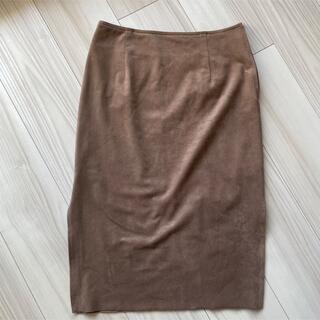 スピックアンドスパンノーブル(Spick and Span Noble)のフェイクスエードタイトスカート(ひざ丈スカート)
