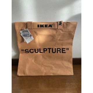 イケア(IKEA)のIKEA オフホワイト マルケラッド トートバッグ Mサイズ 01(トートバッグ)