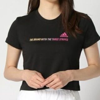 アディダス(adidas)のadidas 半袖Tシャツ J/Lサイズ ブラック GM5576(シャツ/ブラウス(半袖/袖なし))