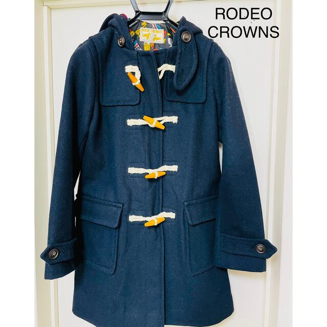 RODEO CROWNS(ロデオクラウンズ)の美品/RODEO CROWNS/ダッフルコート/ネイビー/Sサイズ レディースのジャケット/アウター(ダッフルコート)の商品写真