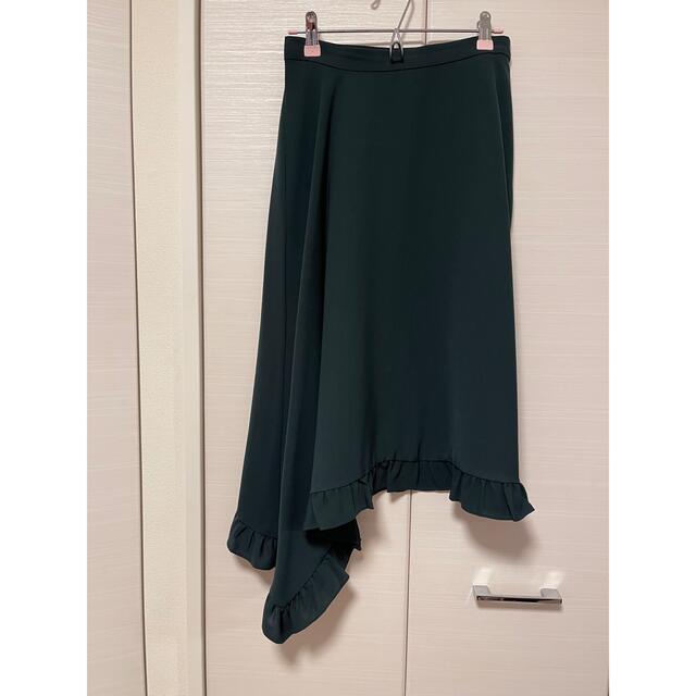 LE CIEL BLEU(ルシェルブルー)のルシェルブルー　グリーンスカート レディースのスカート(ロングスカート)の商品写真