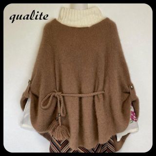 カリテ(qualite)の冬物セール実施中 qualite カリテ ポンチョ  アウター フィッチ(ボレロ)