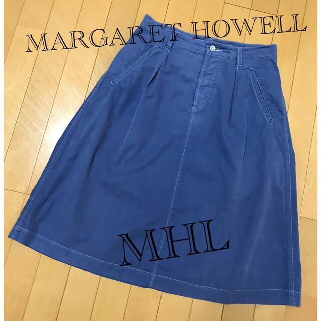 MARGARET HOWELL(マーガレットハウエル)のMARGARET HOWELL COTTON TACK SKIRT レディースのスカート(ひざ丈スカート)の商品写真