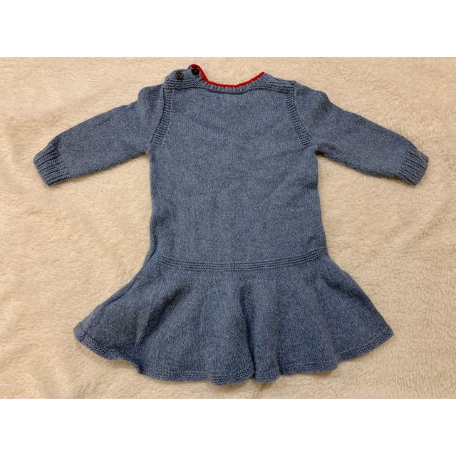 Ralph Lauren(ラルフローレン)の【トマト様専用】ラルフローレン　ニットワンピ キッズ/ベビー/マタニティのベビー服(~85cm)(ワンピース)の商品写真