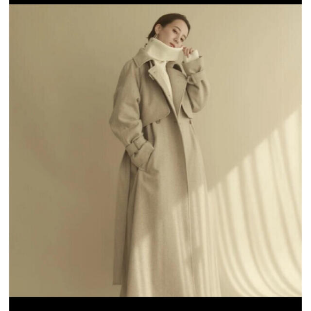 320cm素材詳細毛louren over size wool trench coat