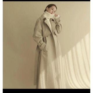 トゥデイフル(TODAYFUL)のlouren over size wool trench coat(トレンチコート)