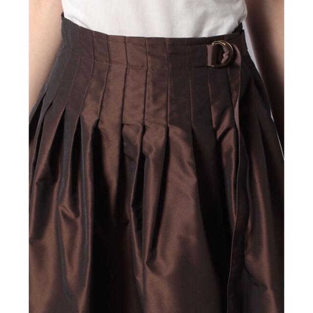 ANAYI(アナイ)のシャンブレータフタタックスカート レディースのスカート(ひざ丈スカート)の商品写真