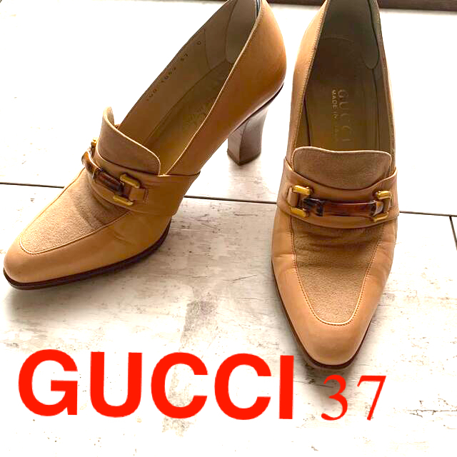 Gucci(グッチ)のGUCCIバンブーローファーパンプス レディースの靴/シューズ(ハイヒール/パンプス)の商品写真