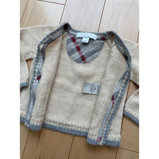 BURBERRY(バーバリー)のBurberry childrenニットカーディガン 6m（68㎝） キッズ/ベビー/マタニティのベビー服(~85cm)(カーディガン/ボレロ)の商品写真