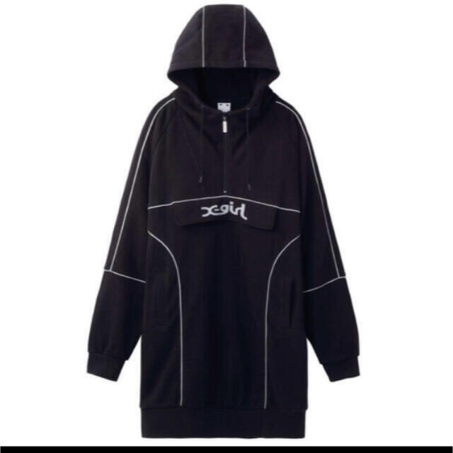 X-girl(エックスガール)の新品 X-girl  SWEAT ANORAK ワンピース レディースのワンピース(ひざ丈ワンピース)の商品写真