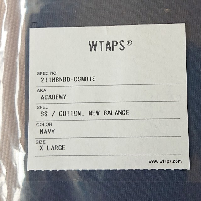 wtaps ダブルタップス ニューバランス Tシャツ XL