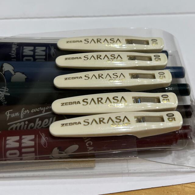ZEBRA(ゼブラ)のゼブラ SARASA  ミッキー5色セット　ビンテージカラー エンタメ/ホビーのおもちゃ/ぬいぐるみ(キャラクターグッズ)の商品写真