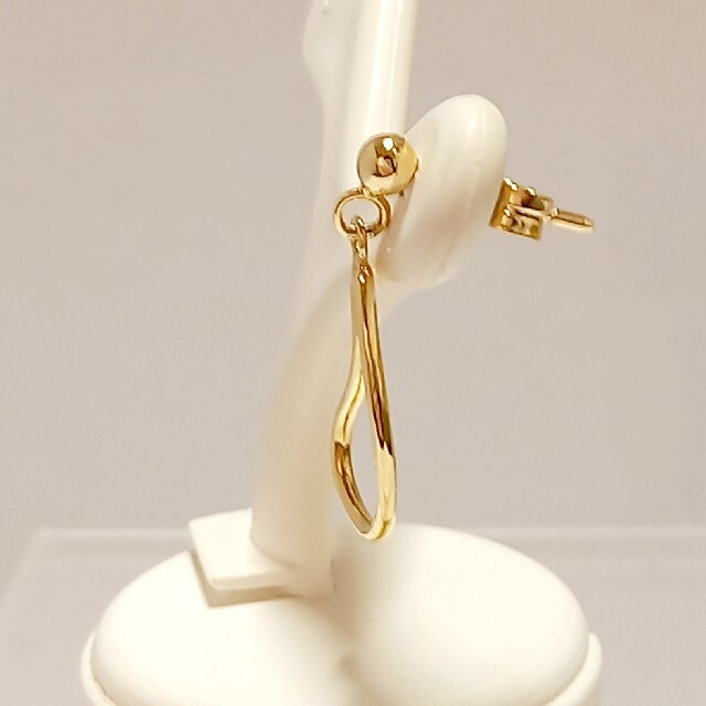 新品☆イタリー製品K18(18金)ビンズタイプ チャームピアス 新品☆イタリー製品K18(18金)ビンズタイプ チャームピアス