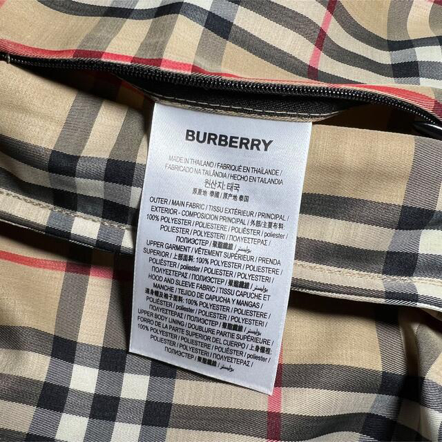 最終値下げ 美品 BURBERRY チェックパネル タフタ フーデッド
