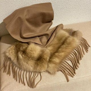 フェンディ(FENDI)のキャンディ様⭐︎フェンディのカシミヤ100%＆ロシアンセーブルファーマフラー(マフラー/ショール)