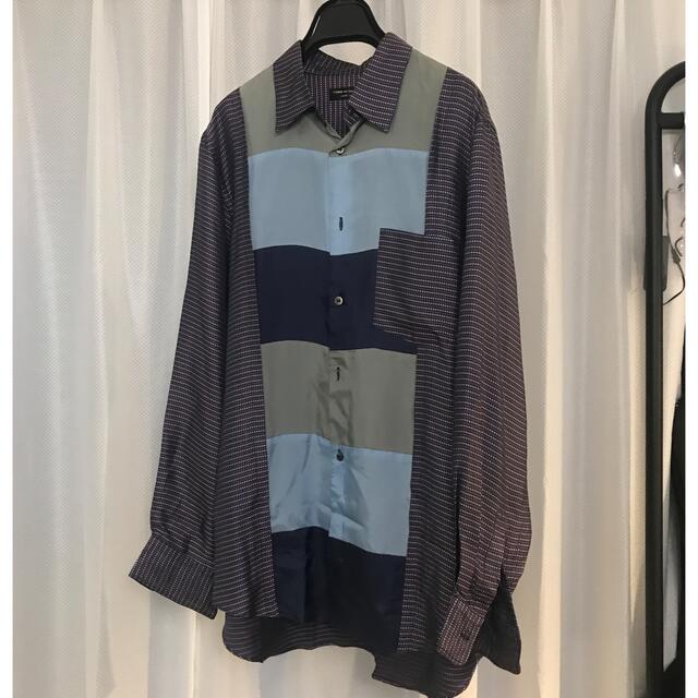 COMME des GARCONS HOMME PLUS(コムデギャルソンオムプリュス)の00's vintageコムデギャルソン オム プリュス パッチワーク シャツ メンズのトップス(シャツ)の商品写真