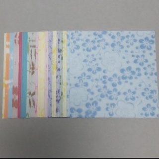 越前和紙 折り紙サイズ 20種類40枚セット 12センチ正方形(カード/レター/ラッピング)