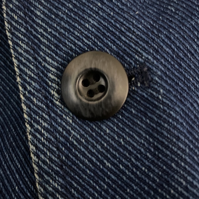 Yohji Yamamoto(ヨウジヤマモト)のVintage    インディゴ テーラードジャケットコート メンズのジャケット/アウター(テーラードジャケット)の商品写真