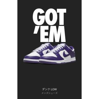 ナイキ(NIKE)のNIKE DUNK LOW Court Purple ダンクロー コートパープル(スニーカー)